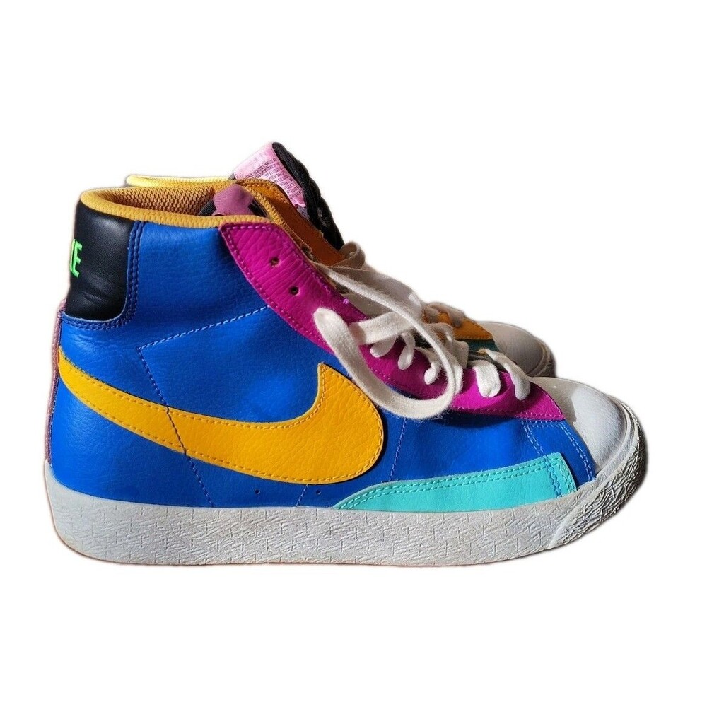 Nike Blazer Mid GS Aurora Purple Laser Orange Multi-Color CZ9441-400 Size 6Y